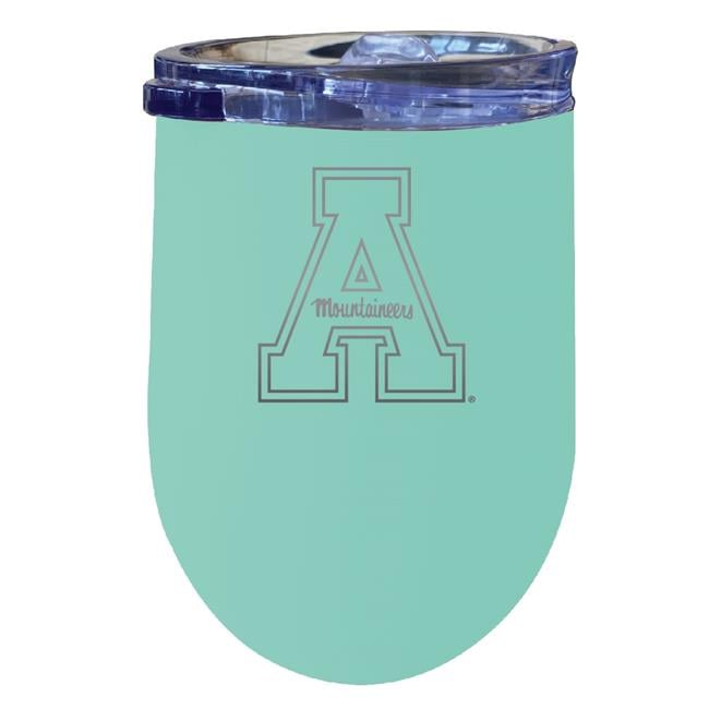 Bridesmaid Gift Personalized Vine Monogram Insulated Wine Tumbler  12 Oz,  Powder Coated Stainless Steel, Double Wall, Sweat-Free, Carolina Blue  Custom Gift Tumbler