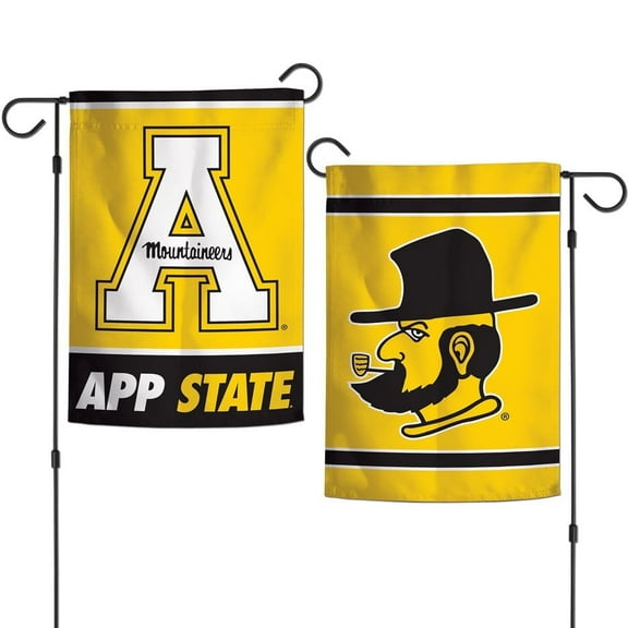 Appalachian State Mountaineers 12.5 x 18" Double Sided Yard and Garden College Banner Flag Is Printed in the USA