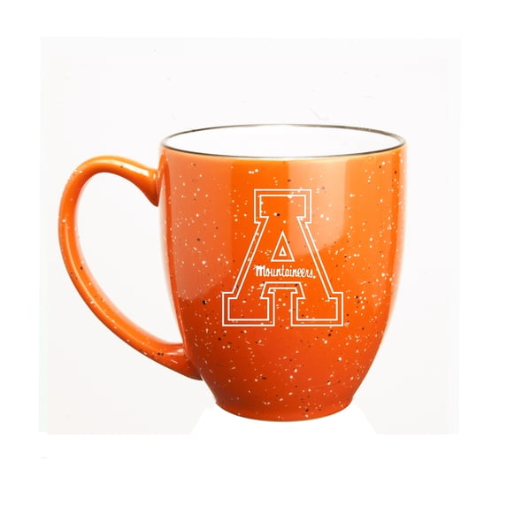 Appalachian State Mountaineers 15 oz. Deep Etched Orange Bistro Mug