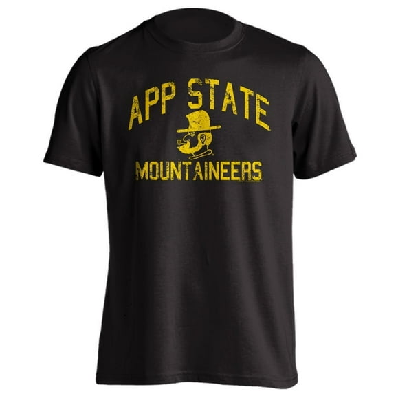 Appalachian State Mountaineers Distressed Retro Logo Short Sleeve T-Shirt