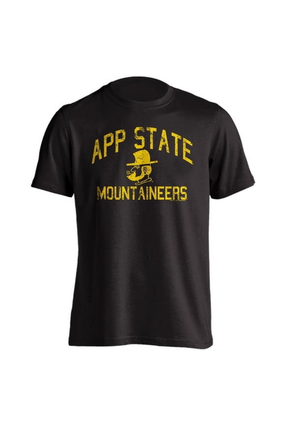 Appalachian State Mountaineers Distressed Retro Logo Short Sleeve T-Shirt