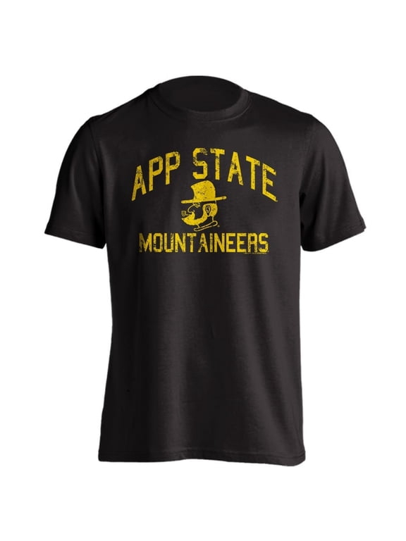 Appalachian State Mountaineers Distressed Retro Logo Short Sleeve T-Shirt