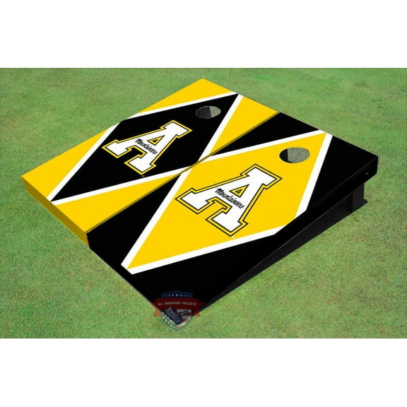 Appalachian State University "A" Alternating Diamond Cornhole Boards