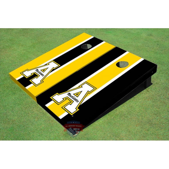 Appalachian State University "A" Alternating Long Stripe Cornhole Boards