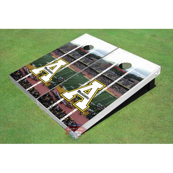 Appalachian State University "A" Stadium Long Strip Themed Cornhole Boards