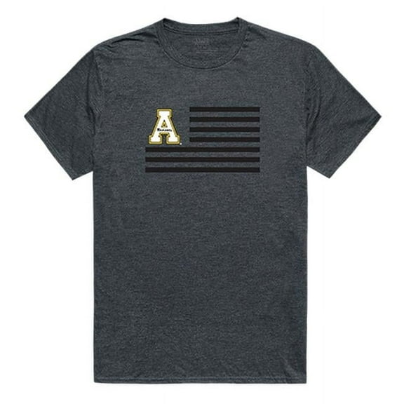 Appalachian State University Men Flag T-Shirt, Heather Charcoal - Large