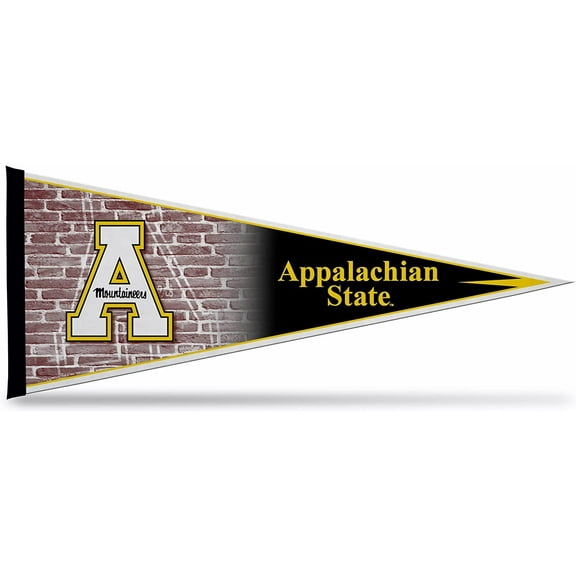 Appalachian State University Mountaineers Soft Felt Pennant, Brick Logo, 12x30 Inch