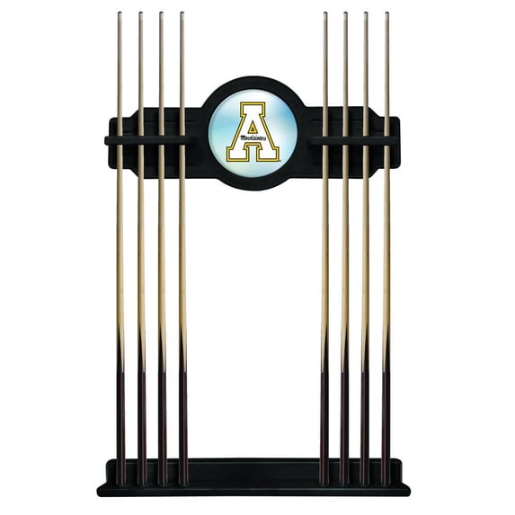 Appalachian State University Solid Wood Cue Rack with a Black Finish