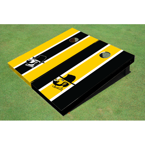Appalachian State University "Yosef" Alternating Long Stripe Cornhole Boards