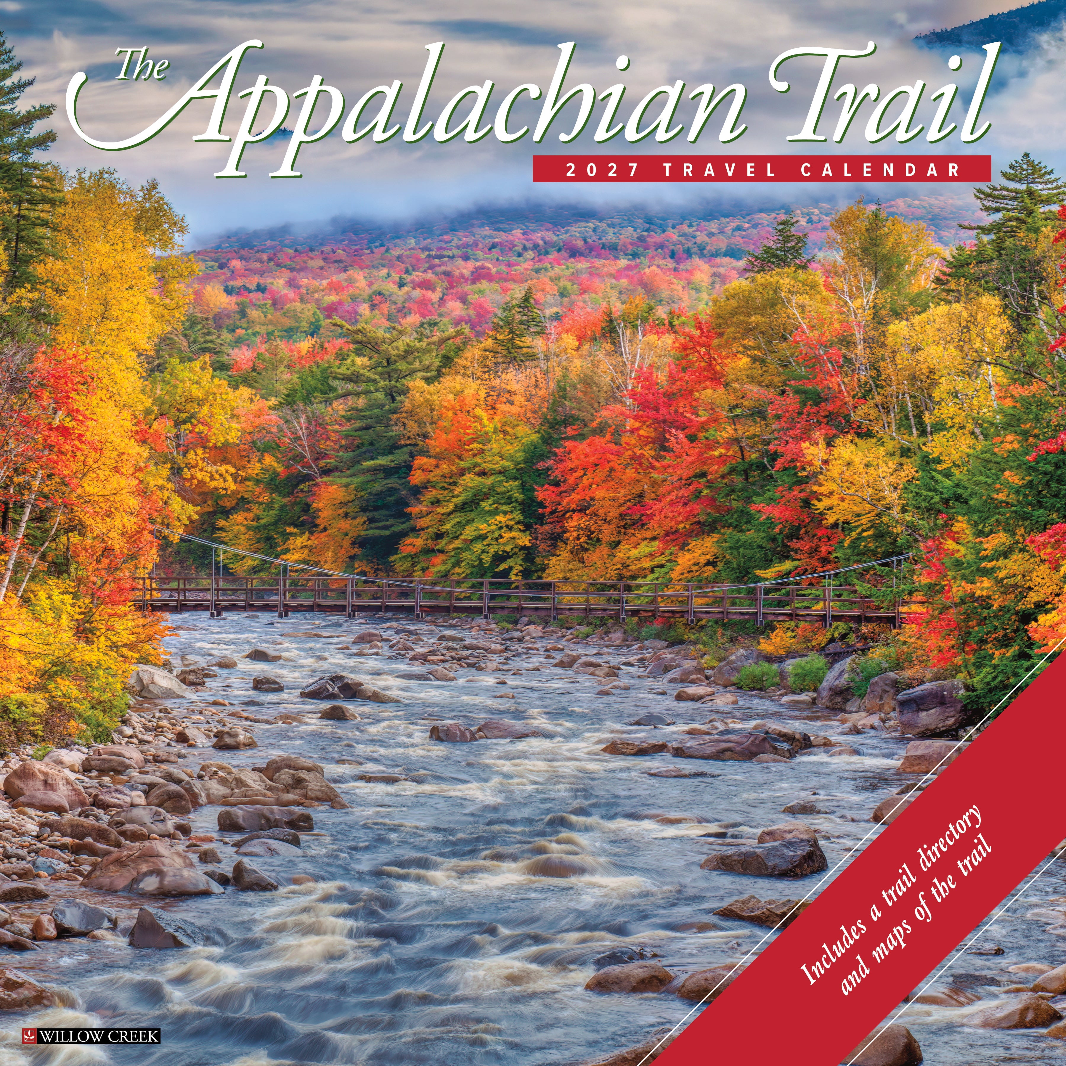 Willow Creek Press, Appalachian Trail 2027 Wall Calendar