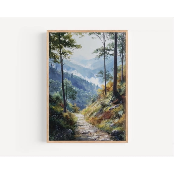 Appalachian Trail Cool Woodland Stillness Charming Composition Portrait ...