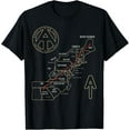 thumbnail image 1 of Appalachian Trail Hiking Map, Outdoor Adventure Trailing T-ShirtMen and women, Black T-shirt, size: Extra large S-4XL, 1 of 4