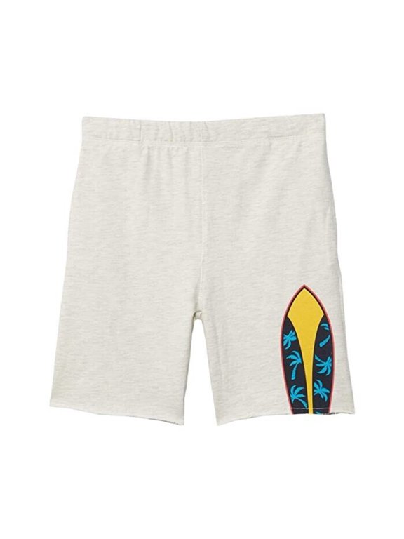 Adaptive Camp Shorts Boys Small Gray Graphic Print Elastic Waist JDM902