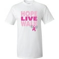 thumbnail image 1 of Apparel - Breast Cancer Awareness Hope, Live, Walk T-Shirt, 1 of 2