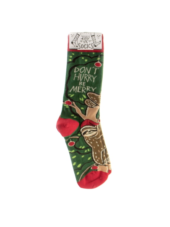 Primitives by Kathy Socks- Christmas Sloth - Don't Hurry Be Merry