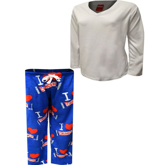 Apparel Connection LLC Womens NESTLE I love Nestle Crunch Pajamas (Medium)