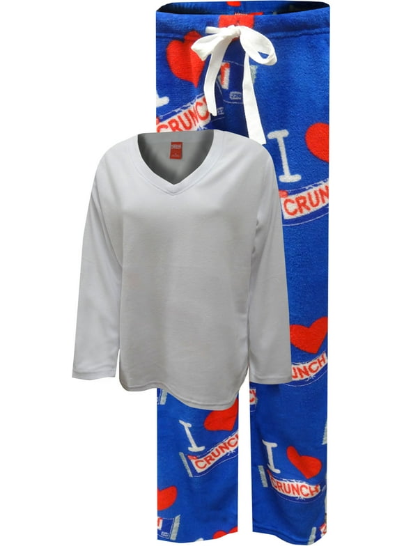 Apparel Connection LLC Womens NESTLE I love Nestle Crunch Pajamas (X-Large)