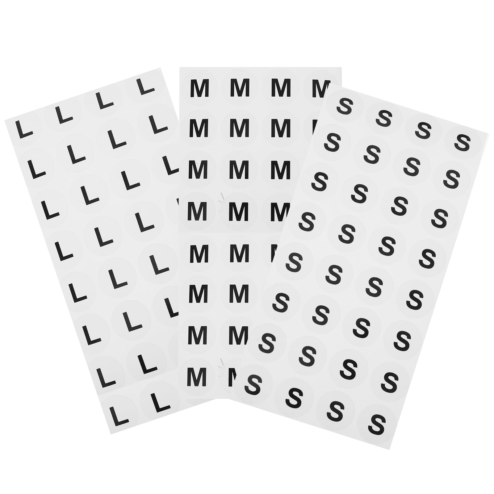 Apparel Labels Stickers Clothing Size Sticker Labels 1500pcs