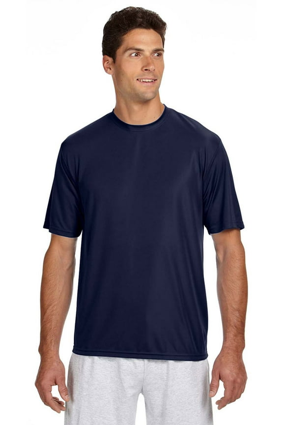 Apparel N3142 S-S Cooling Performance Crew Neck T-Shirt - Navy - Large