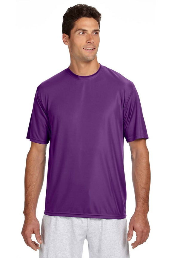 Apparel N3142 S-S Cooling Performance Crew Neck T-Shirt - Purple - Large