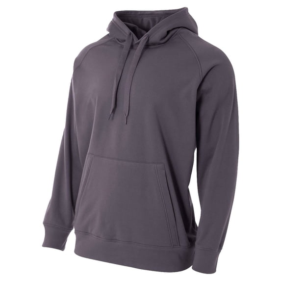 Apparel N4237 Solid Tech Fleece Hoodie - Graphite - 2X-Large