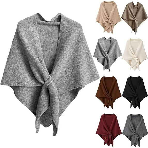 Apparent Shawl, 2025 Subsequenti Shawl, Murou Fashion Shawls, Gettoreach Scarf Shawls Wraps for Women(Light Gray)