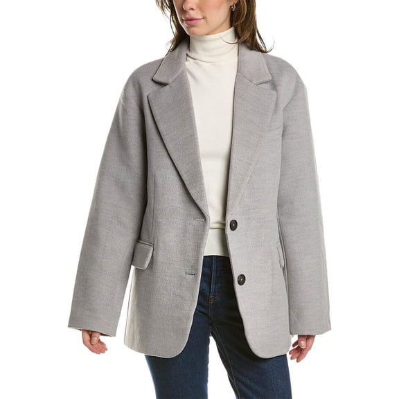Apparis womens Celine Oversized Blazer, L, Grey