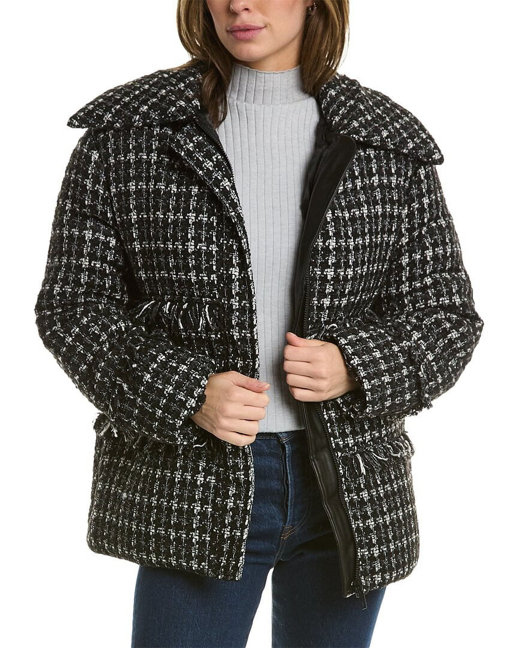Apparis womens Malik Plaid Puffer Jacket, xs, Black - Walmart