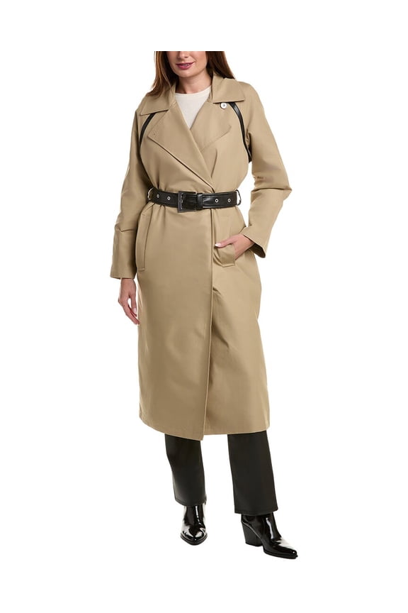 womens Marge Trench Coat, m, Tan