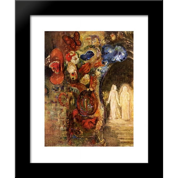Apparition 20x24 Framed Art Print by Redon, Odilon