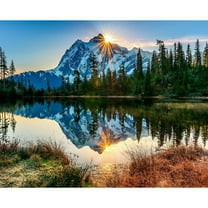 Appash Paint by Numbers DIY Acrylic Oil Painting Kits for Adults Beginners 16x20 Inch [Snow Mountain]