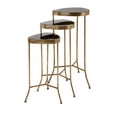 thumbnail image 1 of Appealing Harlow Black Mirror Nested Table - Set of 3, 1 of 2