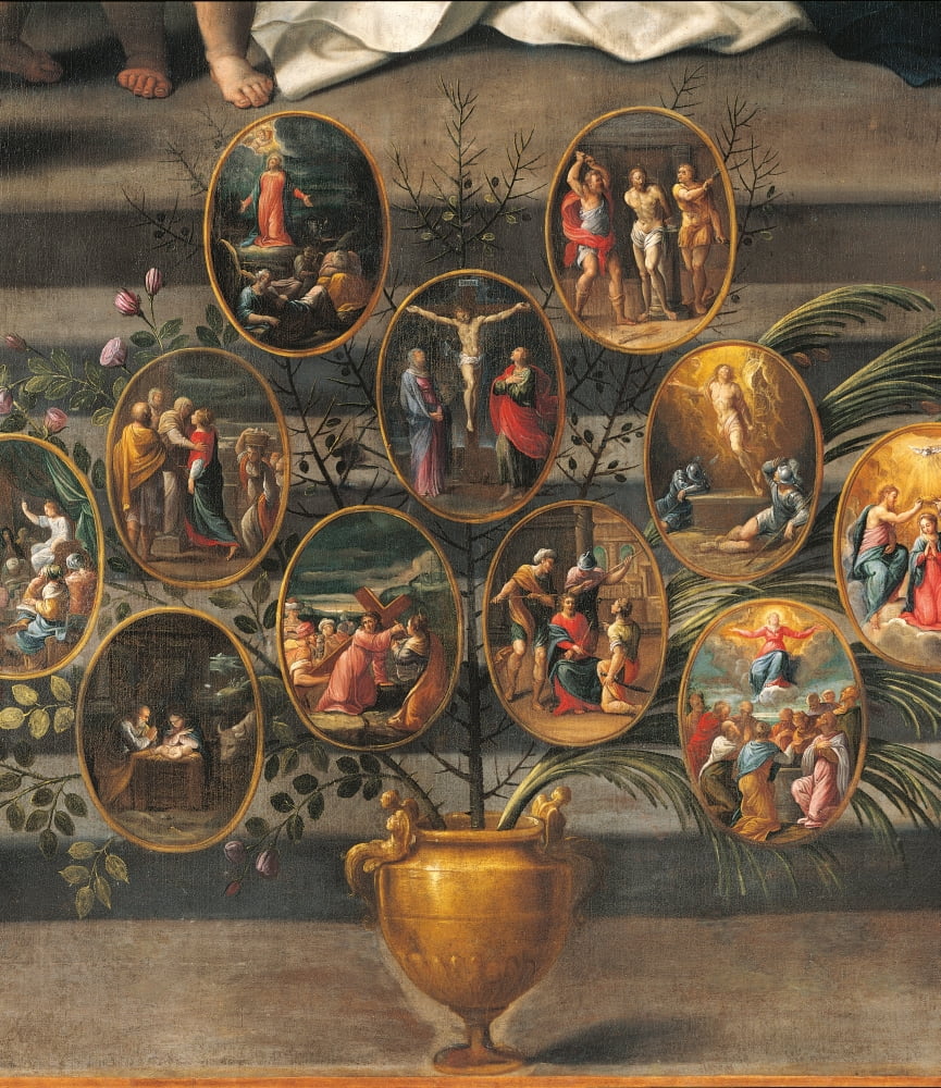 Appearance Of The Virgin To St Dominic (Madonna Of The Rosary) Canvas Art - (18 x 24)