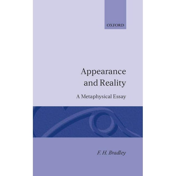 Appearance and Reality, (Hardcover)