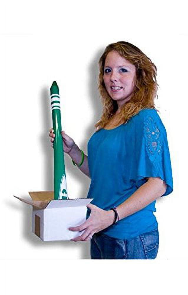 Appearing Lit Happy Birthday Candle OR Crayon With Tip - 4 Feet (Crayon With Tip, Green)