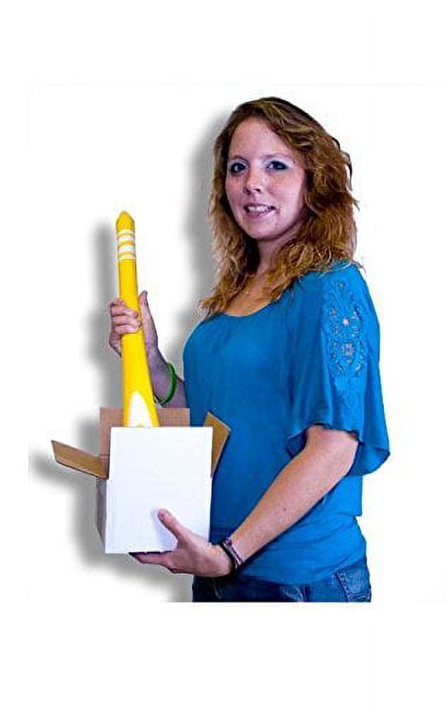 Appearing Lit Happy Birthday Candle OR Crayon With Tip - 4 Feet (Crayon With Tip, Yellow)