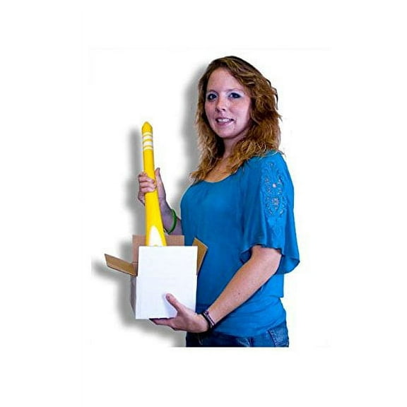 Appearing Lit Happy Birthday Candle OR Crayon With Tip - 4 Feet (Crayon With Tip, Yellow)