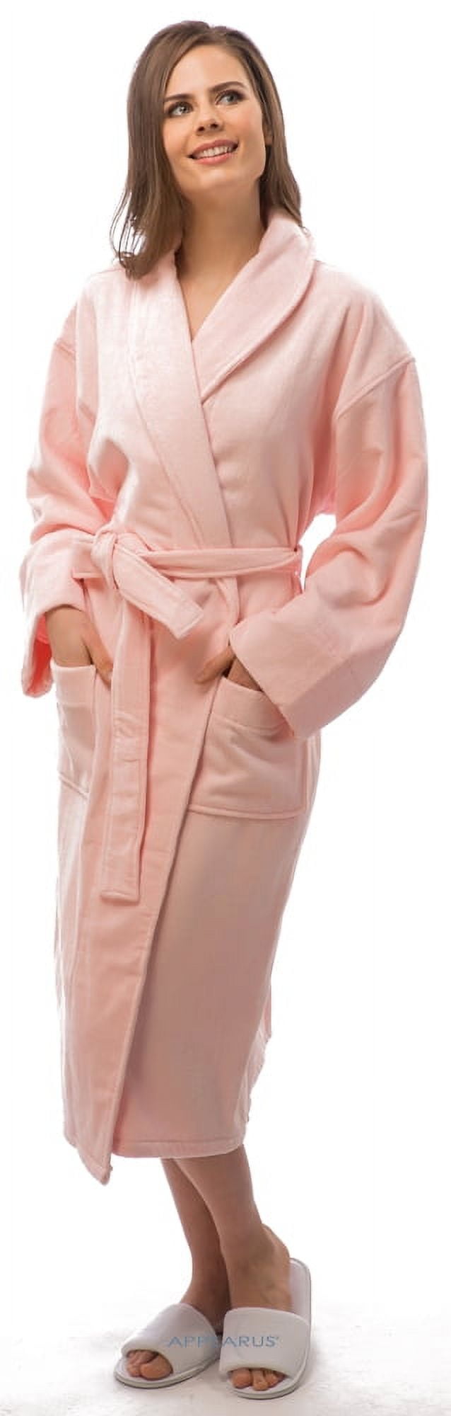 Appearus 100 Cotton Plush Terry Velour Spa Bathrobe Heavyweight, XXL