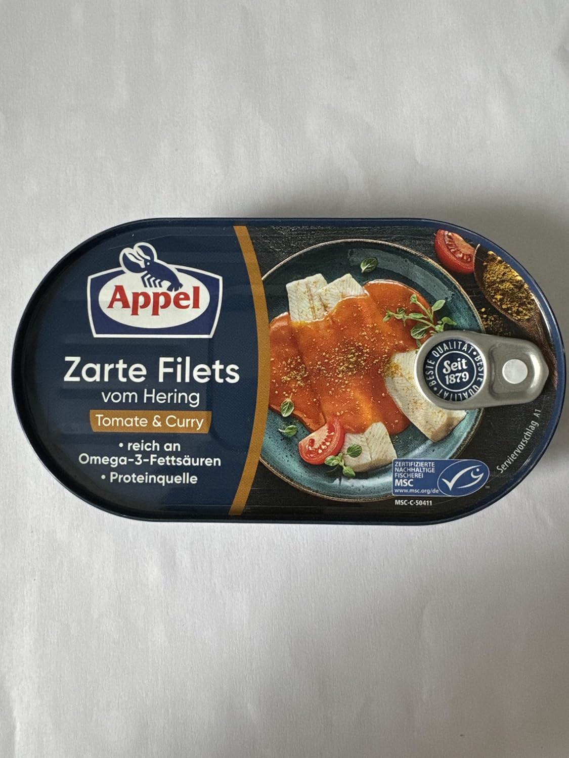 Appel Herring Fillets in Tomato & Curry Sauce200g