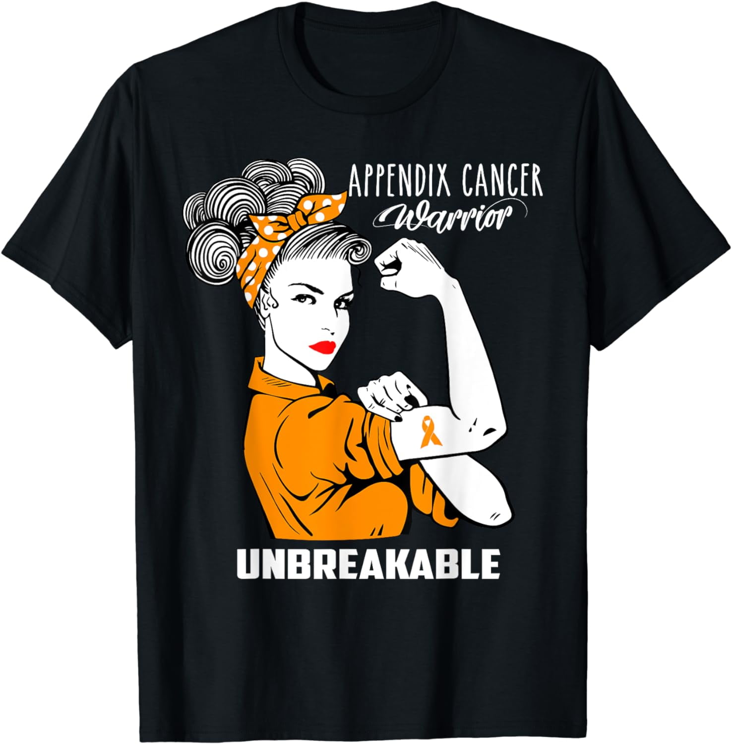 Appendix Cancer Awareness T-Shirt Unbeakable Warrior Shirt