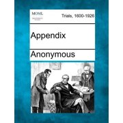 Appendix Paperback