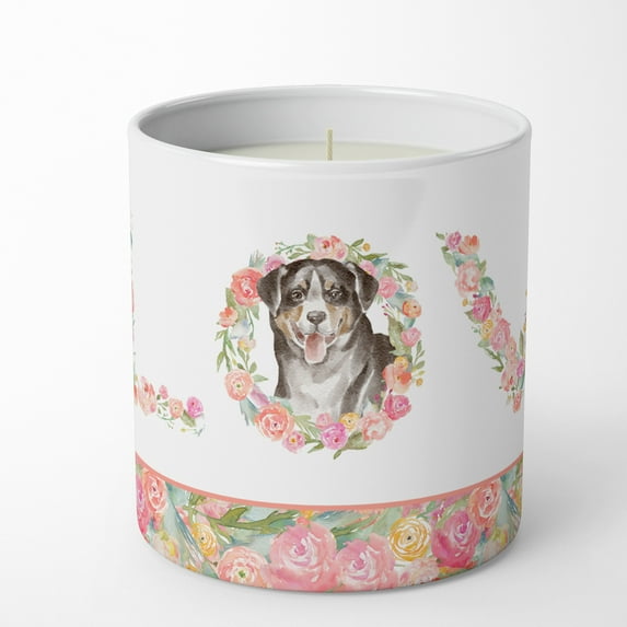 Appenzeller Sennenhund #3 Love 10 oz Decorative Soy Candle 3.25 in x 3.75 in