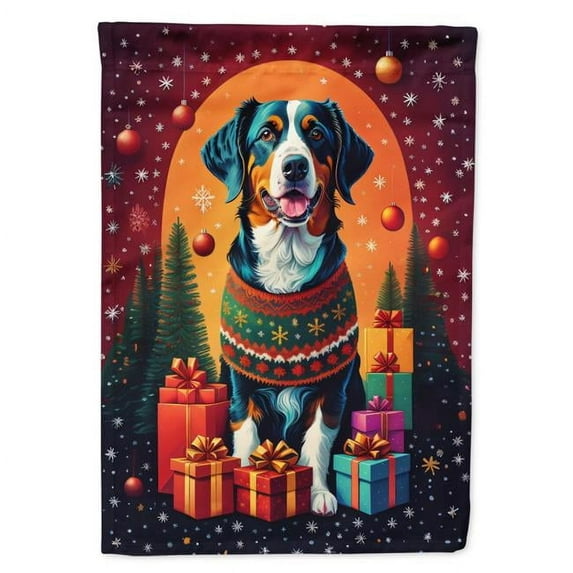 Appenzeller Sennenhund Holiday Christmas Garden Flag 11.25 in x 15.5 in