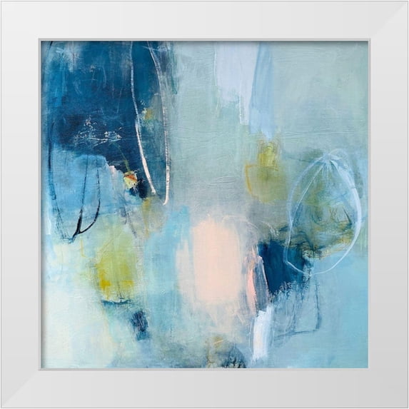 Apperlo, Mila 12x12 White Modern Wood Framed Museum Art Print Titled - Echoes