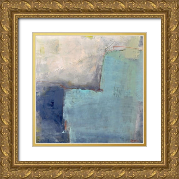 Apperlo, Mila 20x20 Gold Ornate Wood Framed with Double Matting Museum Art Print Titled - Moment of Happiness