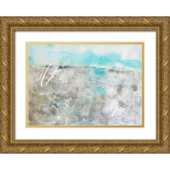 Apperlo, Mila 24x18 Gold Ornate Wood Framed with Double Matting Museum Art Print Titled - Beach