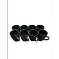 thumbnail image 1 of Appetit 12 oz Matte Black Stoneware Coffee Mugs Set|8‑Piece Ergonomic Handle Ceramic Tea Cups, Dishwasher & Microwave Safe, 1 of 4
