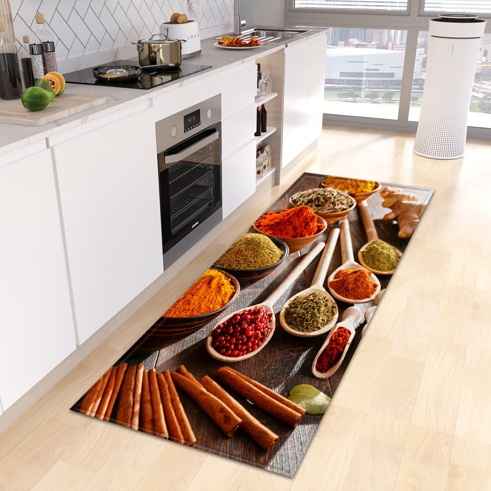 Appetite Decoration Spice Floor Mats Kitchen Anti-slip Door Home Decor ...