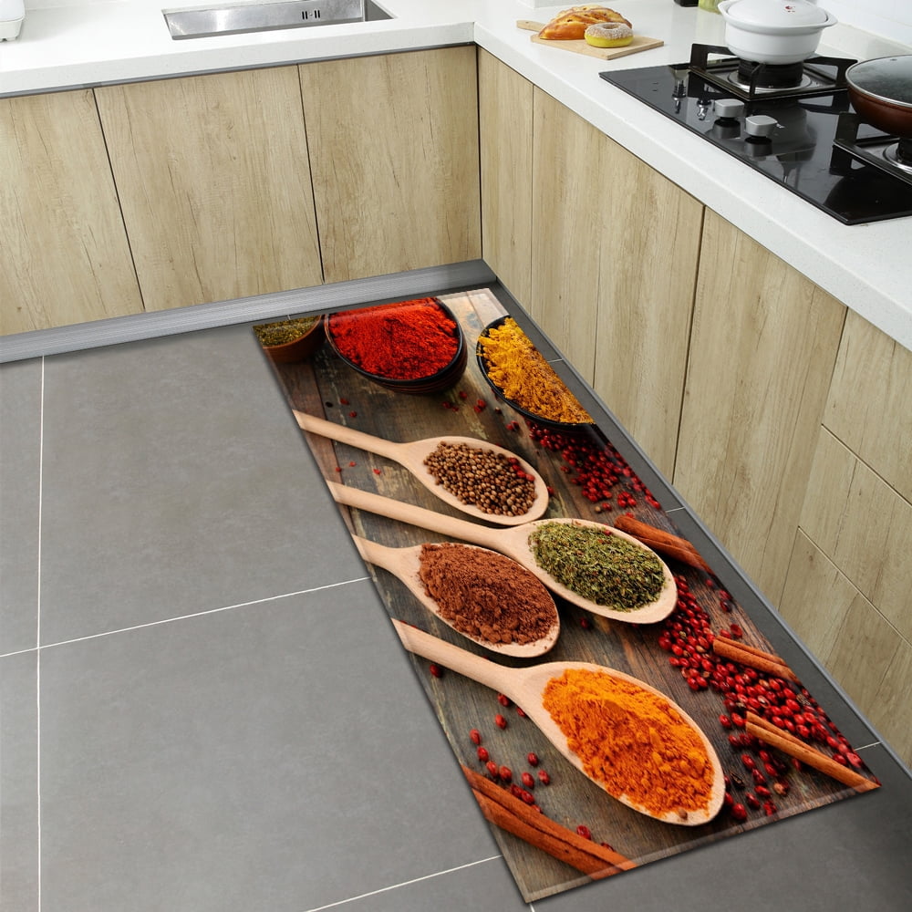 Appetite Decoration Spice Floor Mats Kitchen Anti-slip Door Home Decor ...