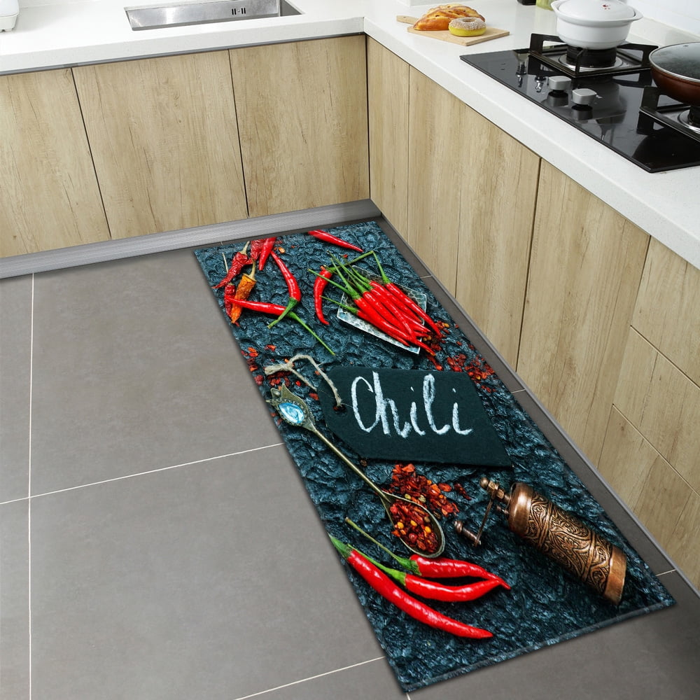 Appetite Decoration Spice Floor Mats Kitchen Anti-slip Door Home Decor ...